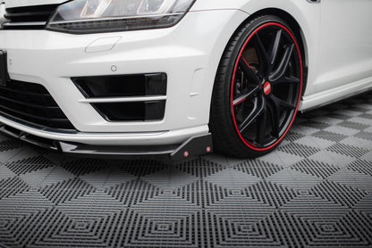 Front Ansatz V.5 + Flaps für VW Golf R / R-Line Mk7