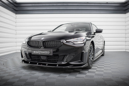 Front Ansatz V.3 für BMW 2 Coupe G42 schwarz Hochglanz