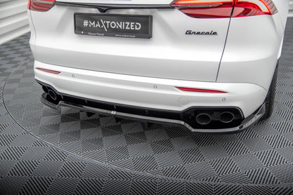 Mittlerer Cup Diffusor DTM Look Heck Ansatz für Maserati Grecale GT / Modena Mk1 schwarz Hochglanz