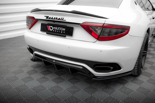Diffusor Heck Ansatz für Maserati Granturismo Mk1 schwarz Hochglanz