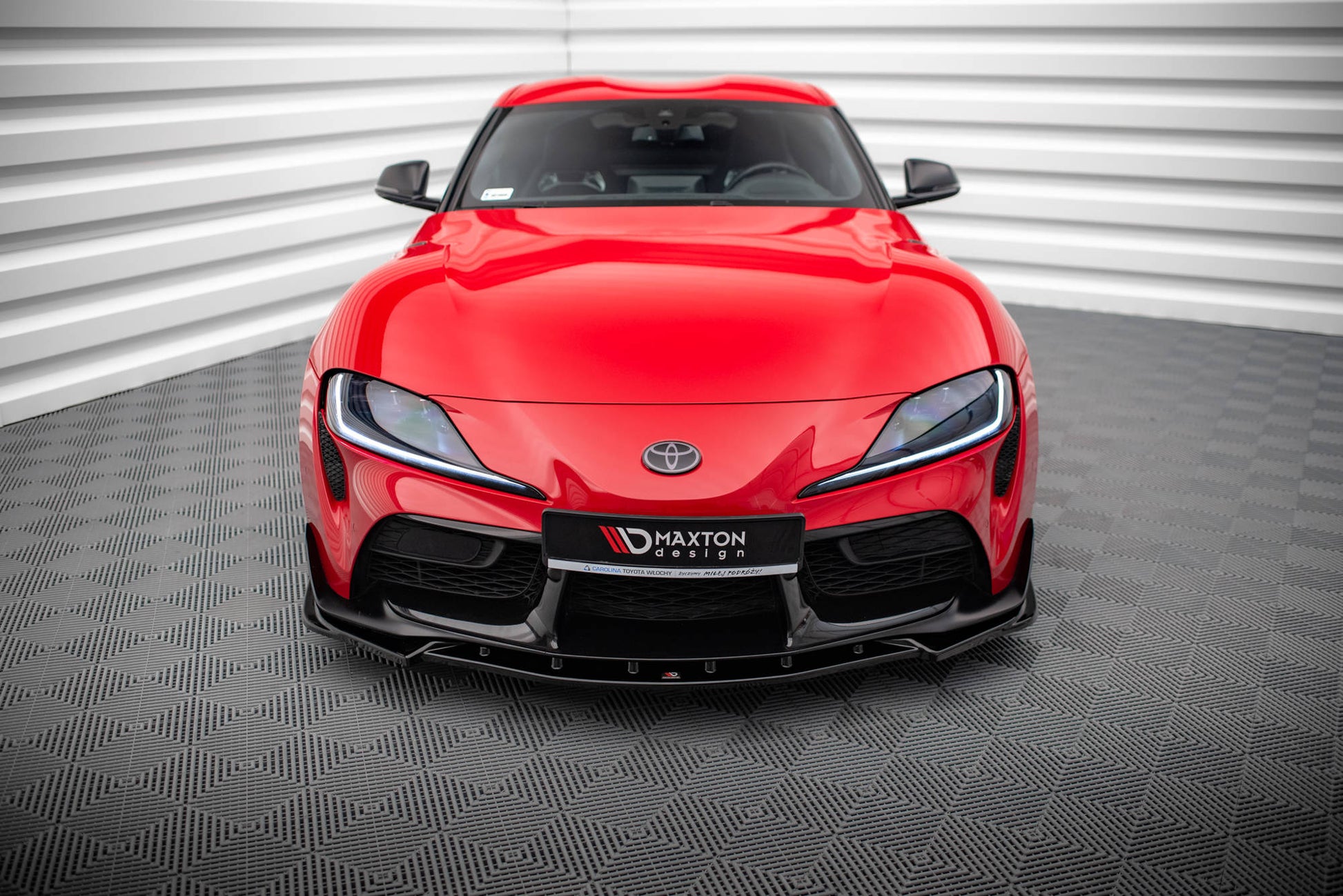 Front Ansatz V.4 für Toyota Supra Mk5 schwarz Hochglanz