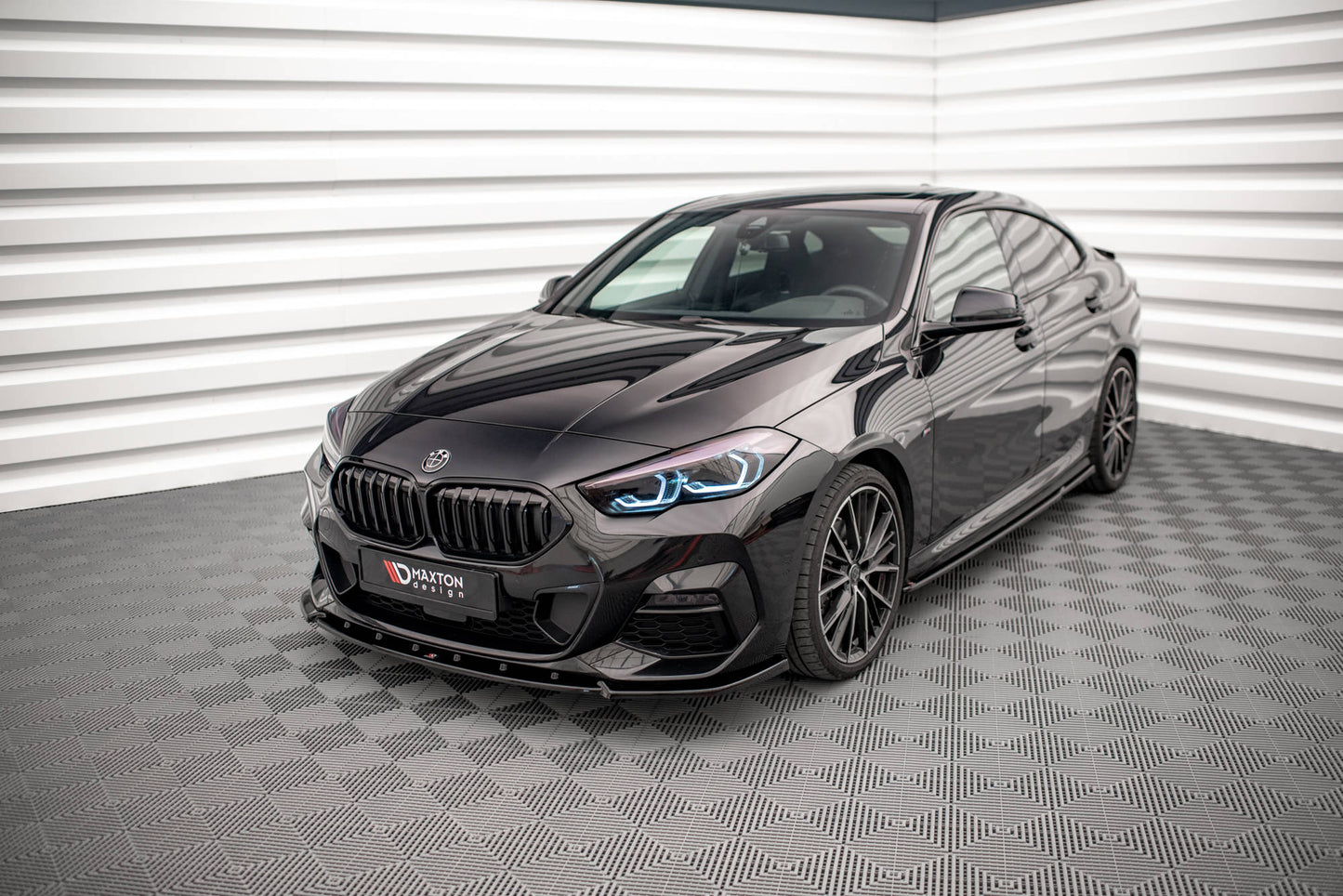 Front Ansatz V.2 für BMW 2 Gran Coupe M-Paket / M235i F44 schwarz Hochglanz