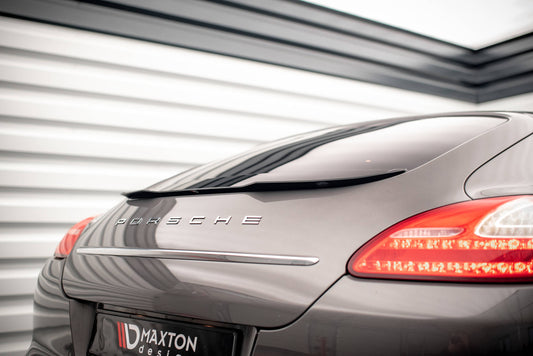 Spoiler CAP für Porsche Panamera / Panamera Diesel 970 schwarz Hochglanz