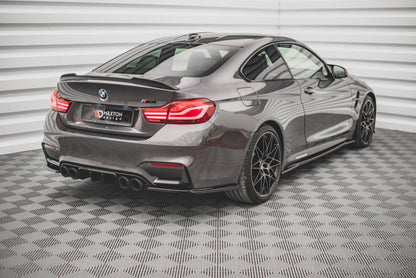 Diffusor Heck Ansatz für BMW M4 F82 schwarz Hochglanz