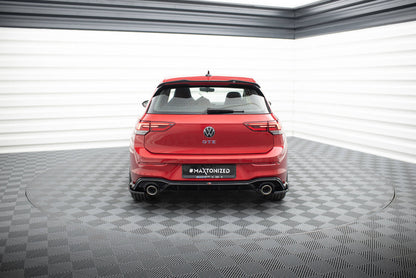 Diffusor Heck Ansatz + Endrohre für VW Golf GTE / R-Line Mk8 / Mk8 Facelift