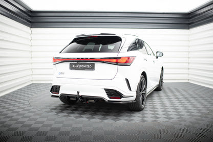 Mittlerer Cup Diffusor DTM Look Heck Ansatz für Lexus RX F-Sport Mk5 schwarz Hochglanz