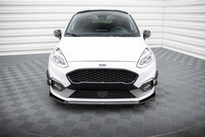 Front Ansatz V.5 für Ford Fiesta Mk8 ST / ST-Line schwarz Hochglanz