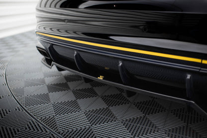 Mittlerer Cup Diffusor DTM Look Heck Ansatz für Mercedes-AMG CLA 45 C117 Facelift schwarz Hochglanz