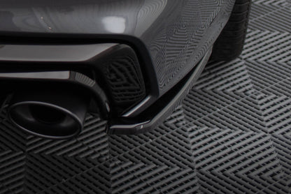 Heck Ansatz Flaps Diffusor für Audi A7 S-Line C8 / S7 C8 / C8 Facelift / S7 Facelift schwarz Hochglanz