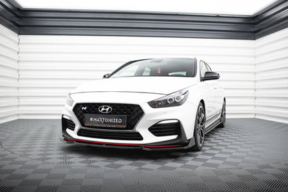 Front Ansatz V.6 + Flaps für Hyundai I30 N Mk3 Hatchback/Fastback