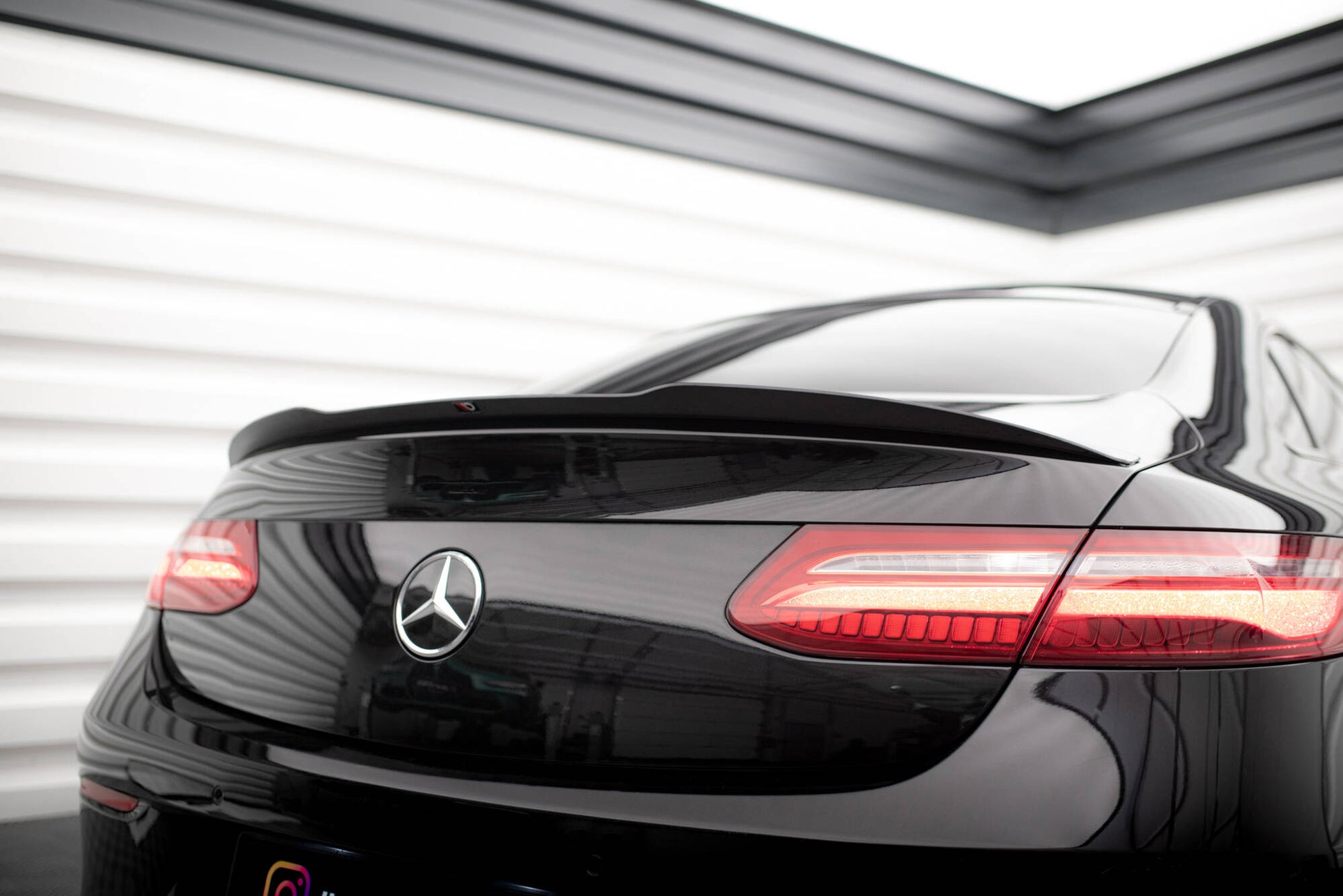 Spoiler CAP für Mercedes-Benz E-Klasse W213 Coupe (C238) AMG-Line / 53 AMG schwarz Hochglanz