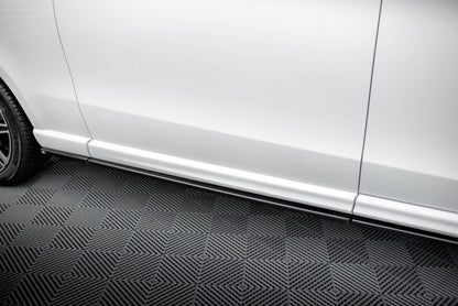 Seitenschweller Ansatz für V.1 für Mercedes-Benz V-Klasse Extra Long AMG-Line W447  schwarz Hochglanz