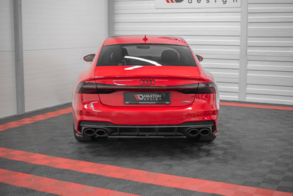 Heckansatz Audi S7 C8 schwarz Hochglanz