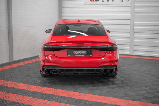 Heckansatz Audi S7 C8 schwarz Hochglanz