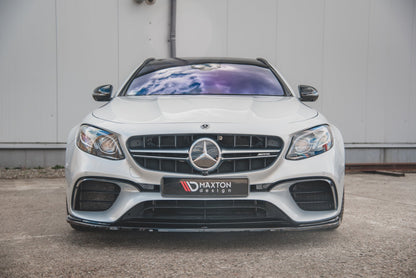 Front Ansatz V.2 für Mercedes-Benz E63 AMG Kombi/Limousine S213/W213 schwarz Hochglanz