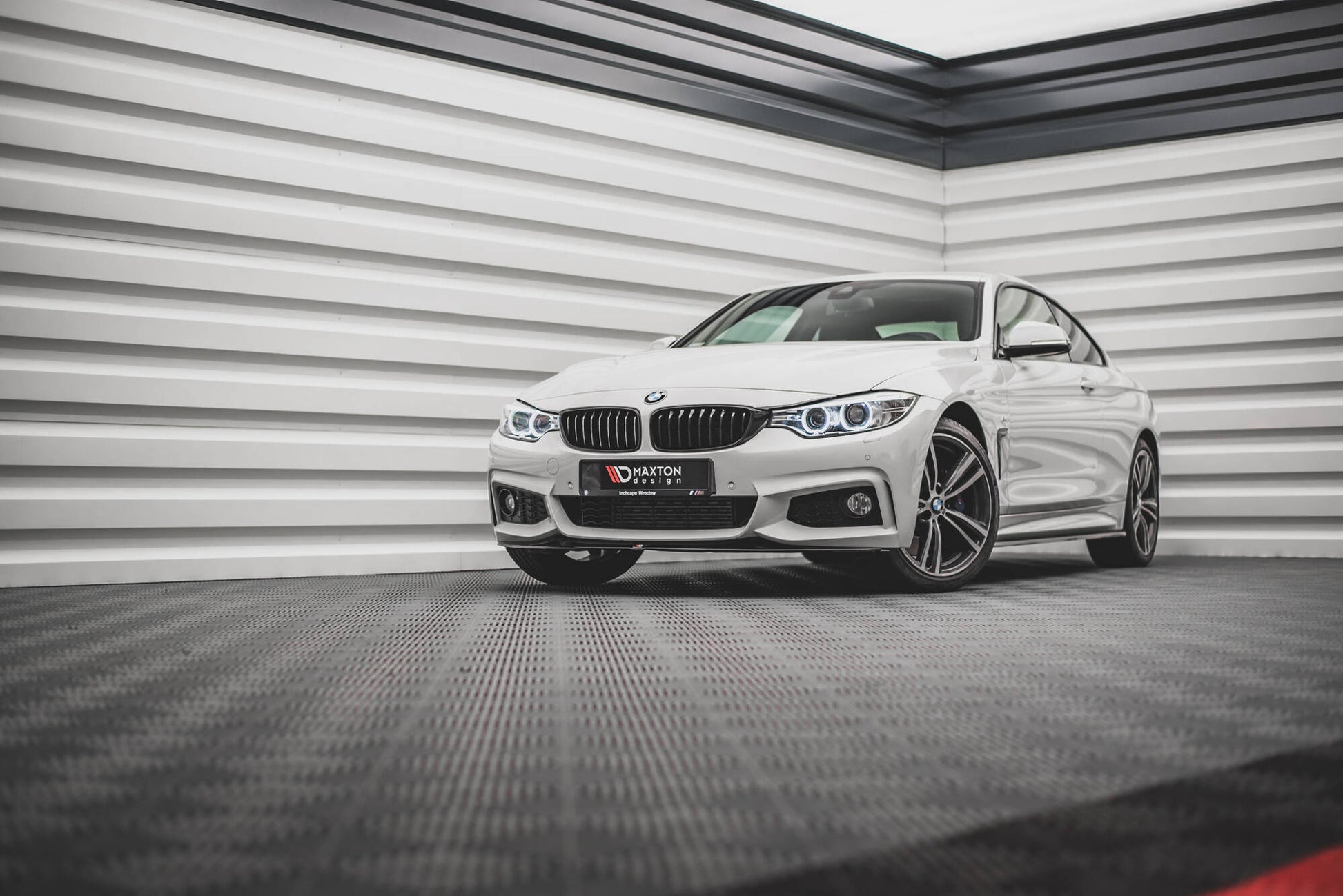Front Ansatz V.2 für BMW 4er Coupe / Gran Coupe / Cabrio M-Paket F32 / F36 / F33 schwarz Hochglanz
