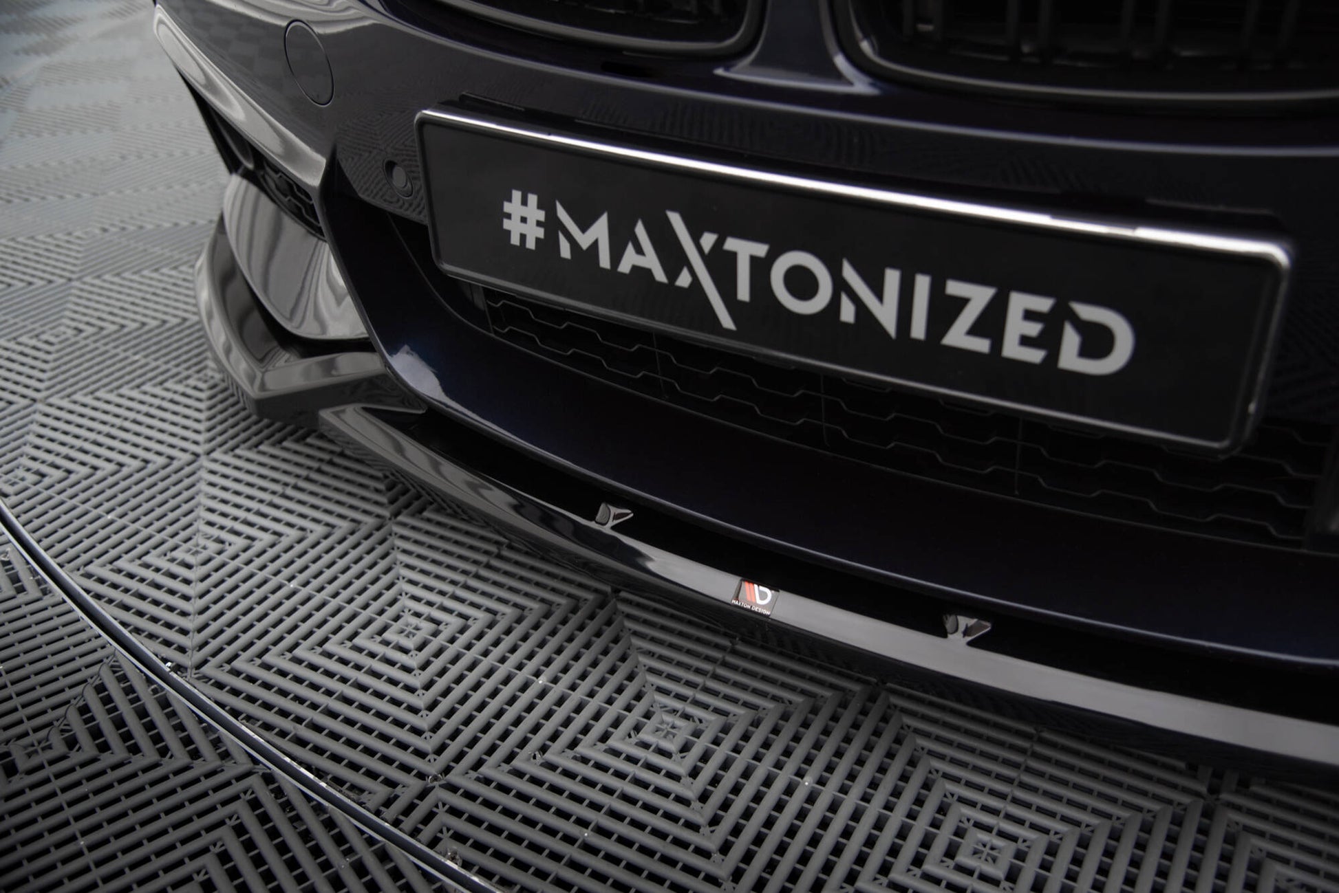 Front Ansatz V.5 für BMW 4er Coupe / Gran Coupe / Cabrio M-Paket F32 / F36 / F33 schwarz Hochglanz