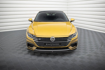 Front Ansatz für v.1 VW Arteon R-Line schwarz Hochglanz
