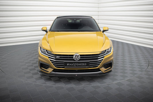 Front Ansatz für v.1 VW Arteon R-Line schwarz Hochglanz
