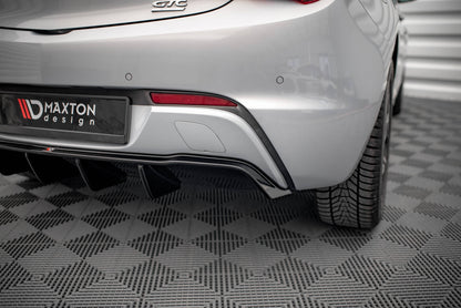 Diffusor Heck Ansatz für Opel Astra GTC OPC-Line J (Einzelauspuff li.) schwarz Hochglanz