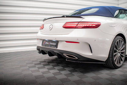 Diffusor Heck Ansatz für Mercedes-Benz E-Klasse W213 Coupe(C238) / Cabriolet (A238) AMG-Line schwarz Hochglanz
