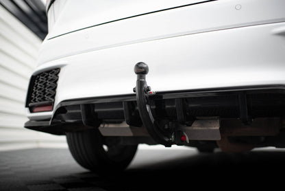 Mittlerer Cup Diffusor DTM Look Heck Ansatz für Lexus RX F-Sport Mk5 schwarz Hochglanz
