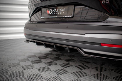 Mittlerer Diffusor Heck Ansatz DTM Look für Skoda Enyaq iV Carbon Look