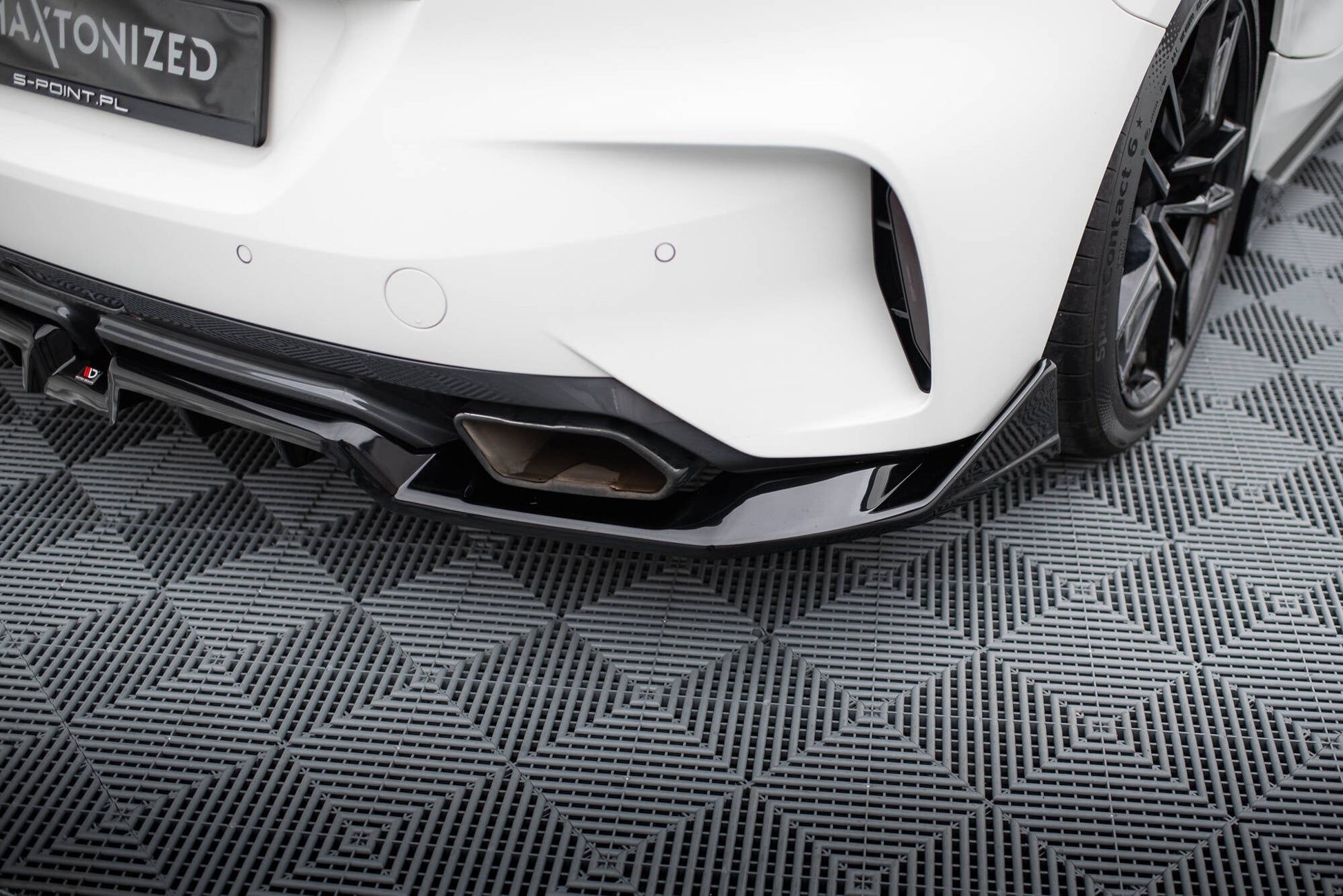 Mittlerer Cup Diffusor DTM Look Heck Ansatz für BMW Z4 M40i G29 schwarz Hochglanz