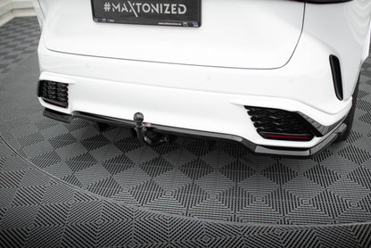 Mittlerer Cup Diffusor DTM Look Heck Ansatz für Lexus RX F-Sport Mk5 schwarz Hochglanz