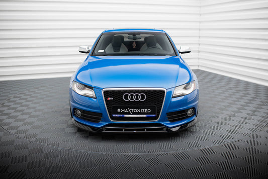 Front Ansatz V.4 für Audi S4 / A4 S-Line B8 schwarz Hochglanz
