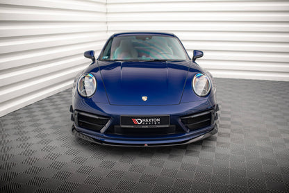 Front Ansatz V.2 für Porsche 911 Carrera Aero / Carrera GTS 992 schwarz Hochglanz