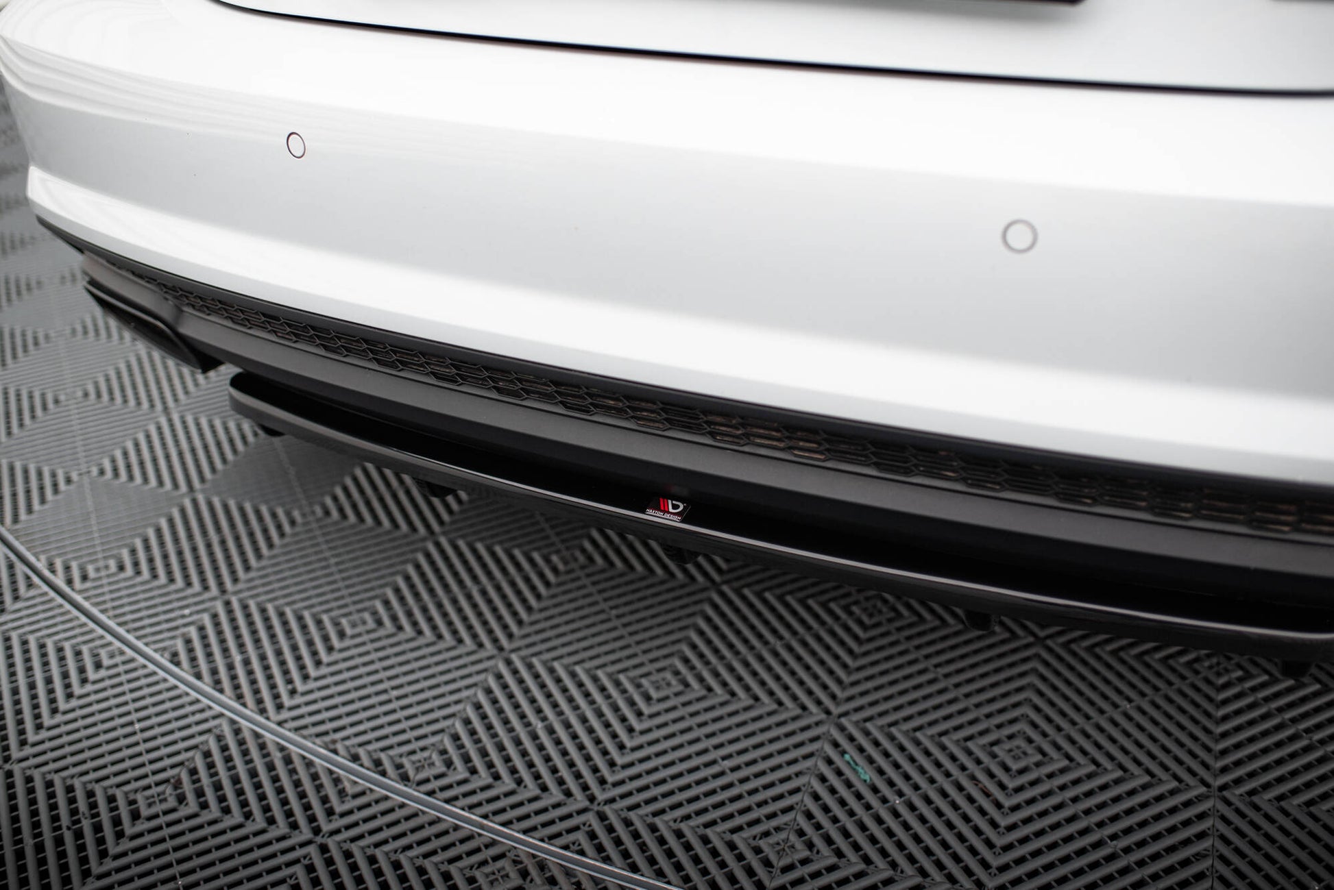 Heckansatz im DTM LOOK Audi A7 S-Line C7 Facelift schwarz Hochglanz