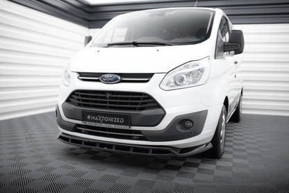 Front Ansatz für Ford Transit Custom Mk1 schwarz Hochglanz