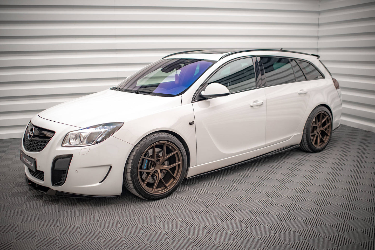 Seitenschweller Ansatz für Opel Insignia Mk. 1 OPC  schwarz Hochglanz