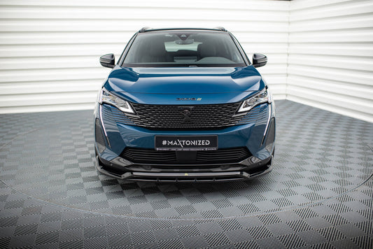 Front Ansatz für Peugeot 3008 GT-Line Mk2 Facelift schwarz Hochglanz