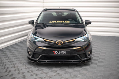 Front Ansatz V.2 für Toyota Avensis Mk3 Facelift schwarz Hochglanz