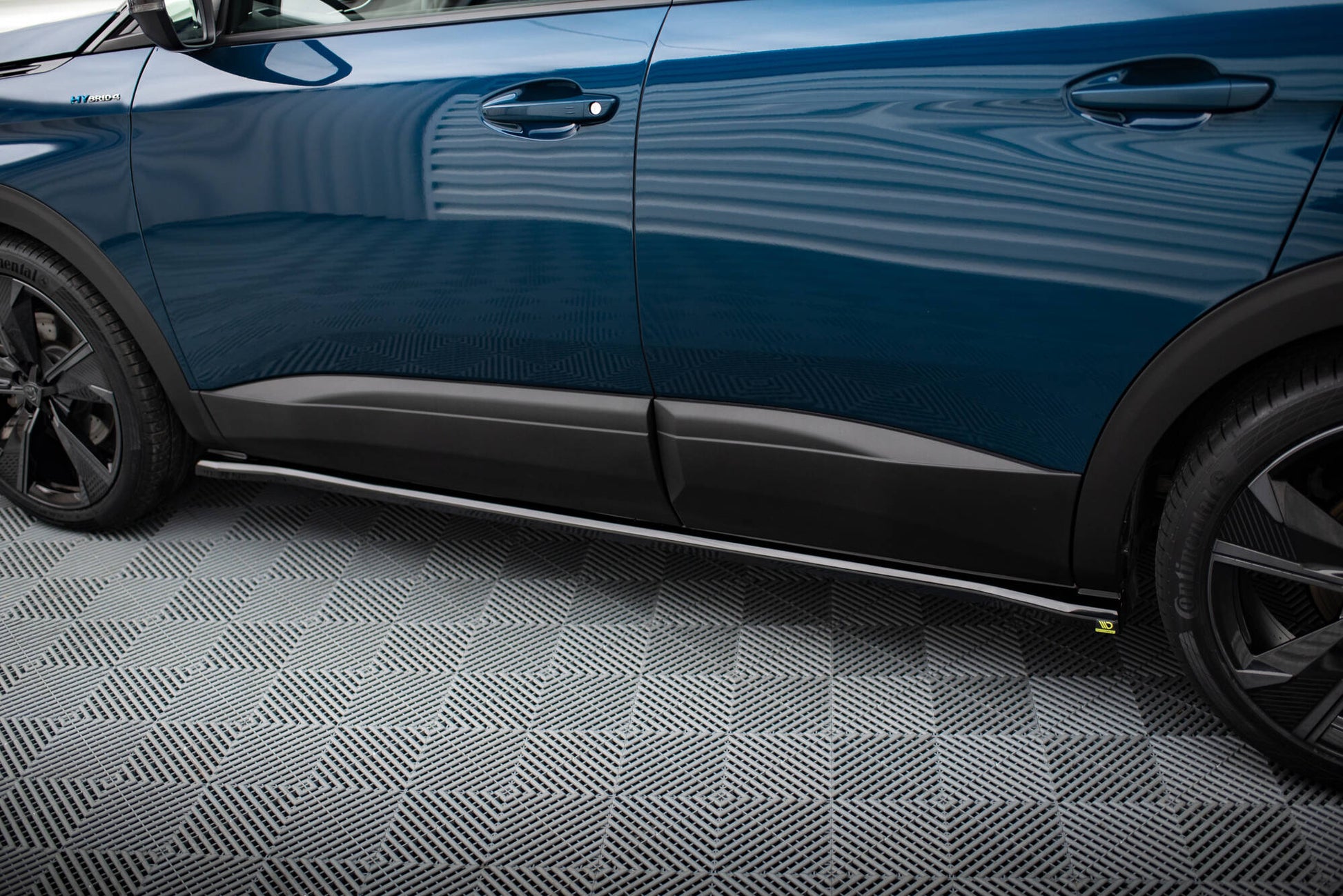 Seitenschweller Ansatz für Peugeot 3008 GT-Line Mk2 Facelift schwarz Hochglanz