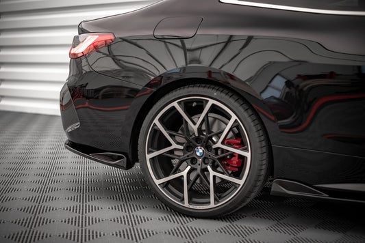 Heck Ansatz Flaps Diffusor V.2 für BMW 4er M-Paket G22 / G23 / G22 Facelift / G23 Facelift schwarz Hochglanz