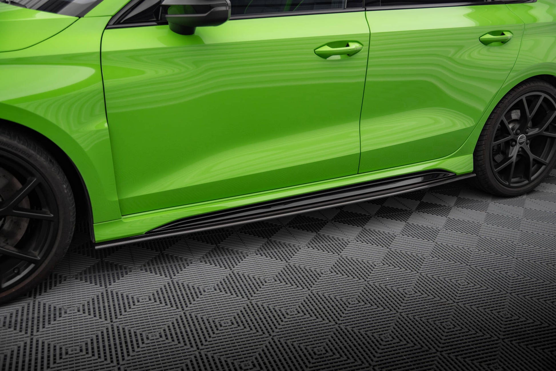 Set od Carbon Splitters Audi RS3 8Y Limousine schwarz matt