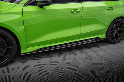 Set od Carbon Splitters Audi RS3 8Y Limousine schwarz matt