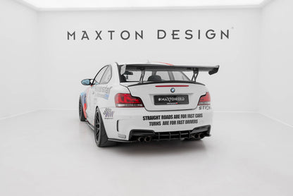 Carbon Spoiler With Internal Brackets Uprights V.1 BMW 1er M E82