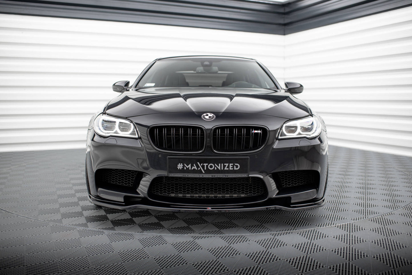 Front Ansatz für BMW M5 F10/ F11 schwarz Hochglanz