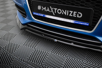 Front Ansatz V.3 für Audi S4 / A4 S-Line B8 schwarz Hochglanz