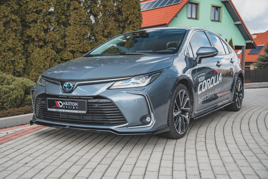 Front Ansatz für Toyota Corolla XII Limousine  schwarz Hochglanz