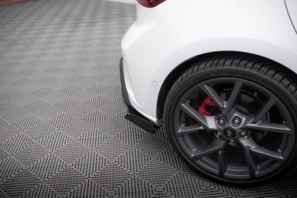 Street Pro Heck Ansatz Flaps Diffusor + Flaps für Ford Focus ST Mk4 schwarz Hochglanz