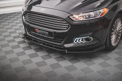 Front Ansatz für Ford Mondeo Mk5 schwarz Hochglanz