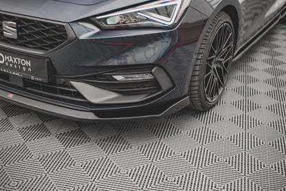 Front Ansatz V.3 für Seat Leon FR Mk4 schwarz Hochglanz