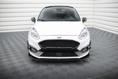 Front Ansatz V.7 für Ford Fiesta Mk8 ST / ST-Line schwarz Hochglanz