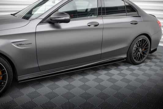 Street Pro Seitenschweller Ansatz für Mercedes-AMG C63 Limousine / Kombi W205 Facelift