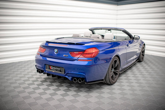 Diffusor Heck Ansatz für BMW M6 Gran Coupe / Coupe / Cabriolet F06 / F13 / F12 schwarz Hochglanz